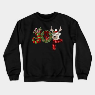 Christmas Joy Dwarf Stocking Reindeer Miniature Schnauzer Crewneck Sweatshirt